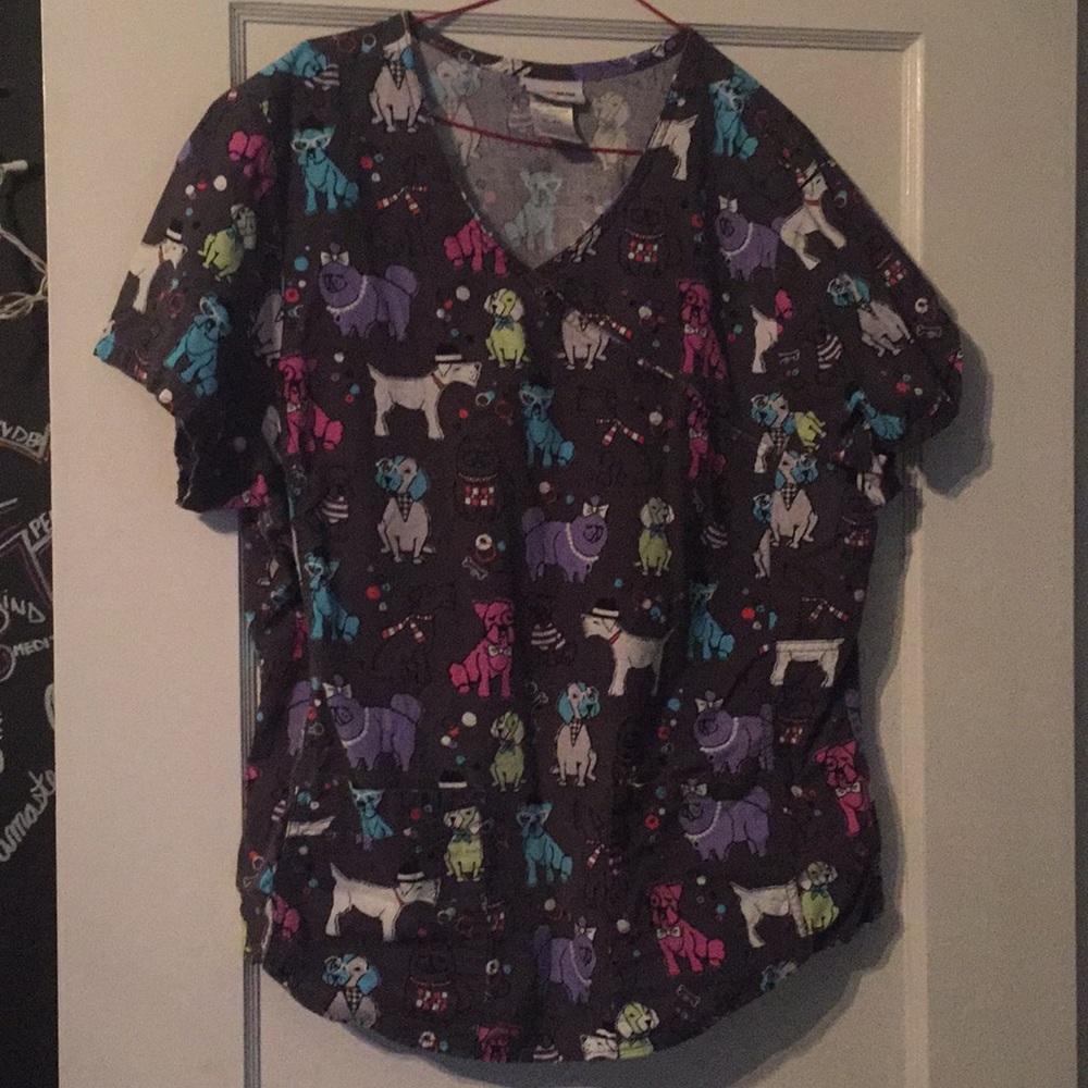 Fancy Pups Scrub Top